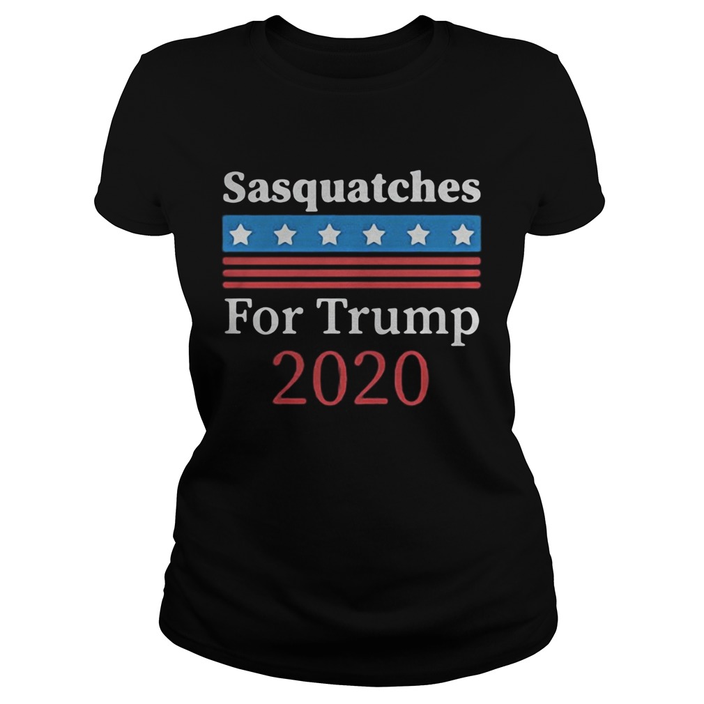 Sasquatches for trump 2020 america independence day Classic Ladies