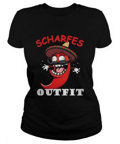 Scharfes Outfit Comic Chilli Scharfe Chili Langarm  Classic Ladies