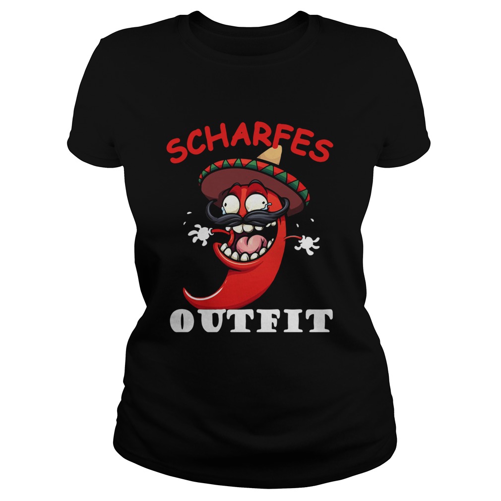 Scharfes Outfit Comic Chilli Scharfe Chili Langarm Classic Ladies