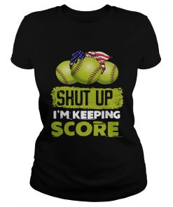 Shut up Im keeping score tennis ball American  Classic Ladies