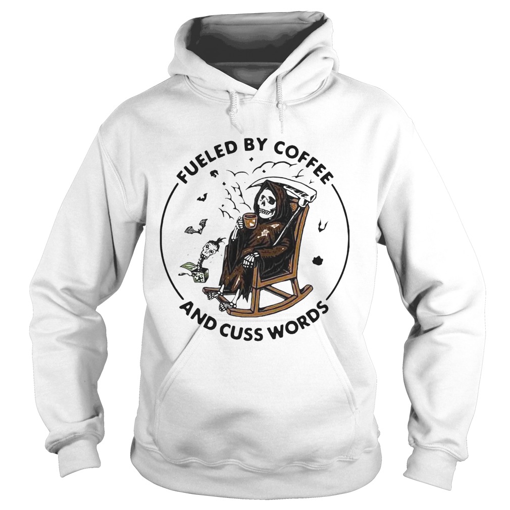 Skeleton Fueled By Coffee And Cuss Words Hoodie