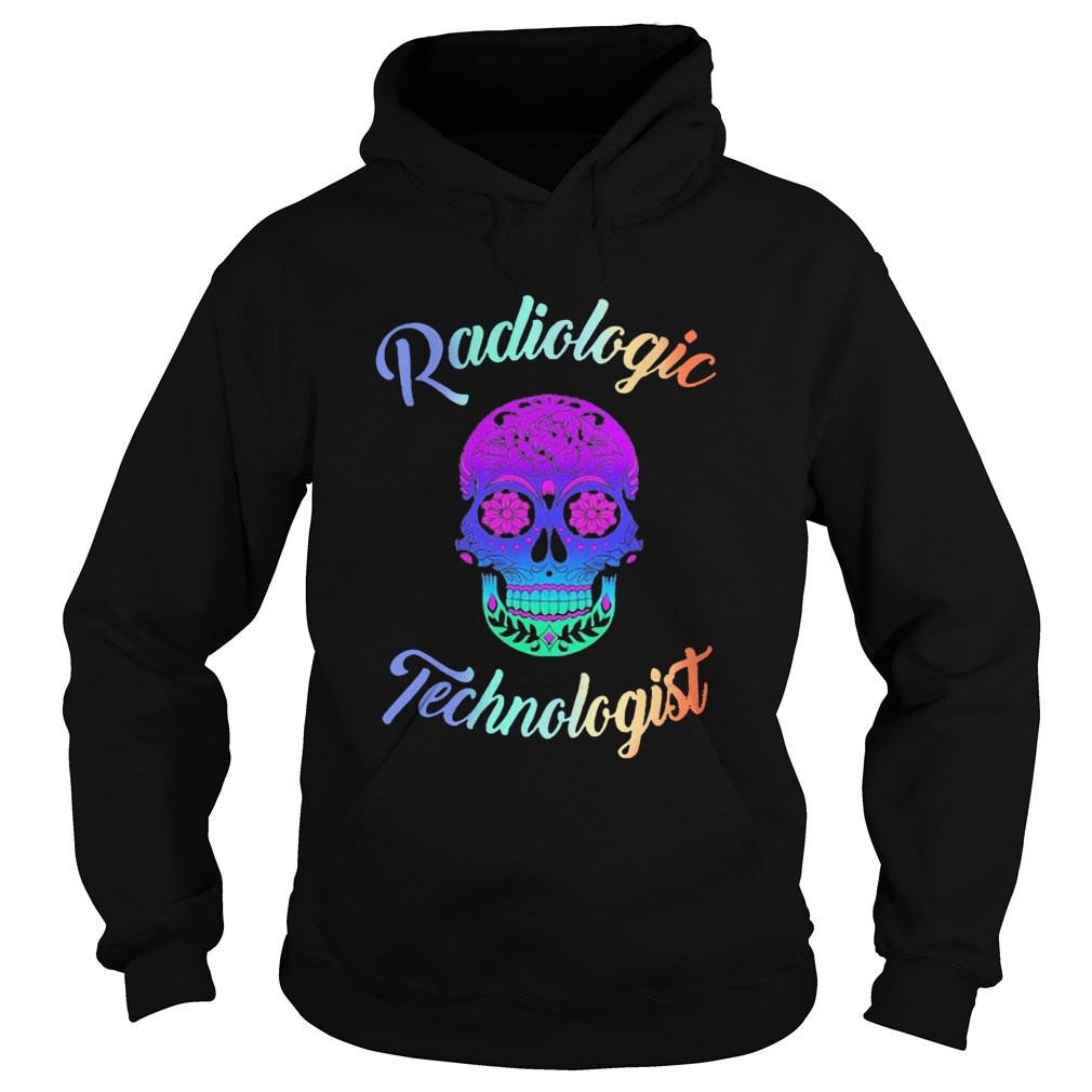Skull Tattoo Floral Radiologic Technologist Hoodie