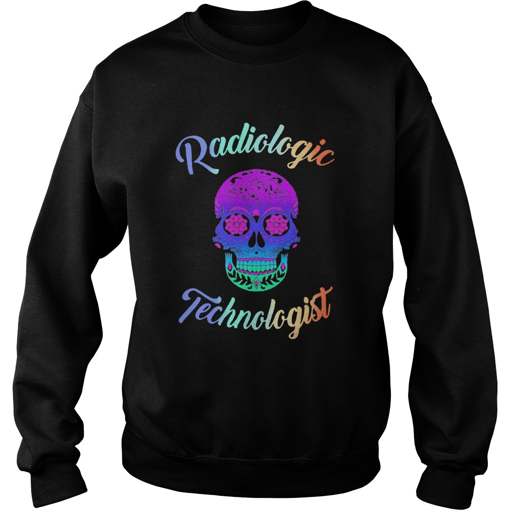 Skull Tattoo Floral Radiologic Technologist Sweatshirt