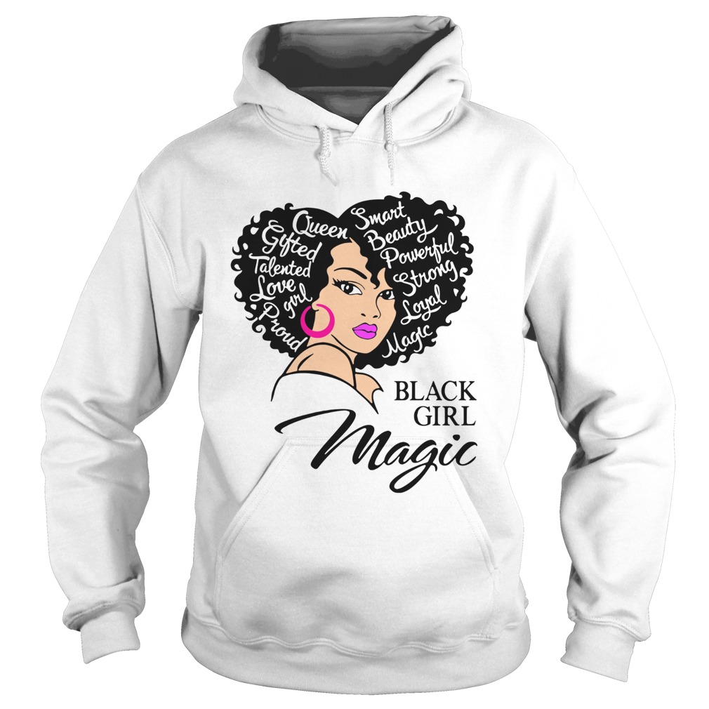 Smart Beauty Powerful Strong Royal Matte Black Girl Magic Hoodie