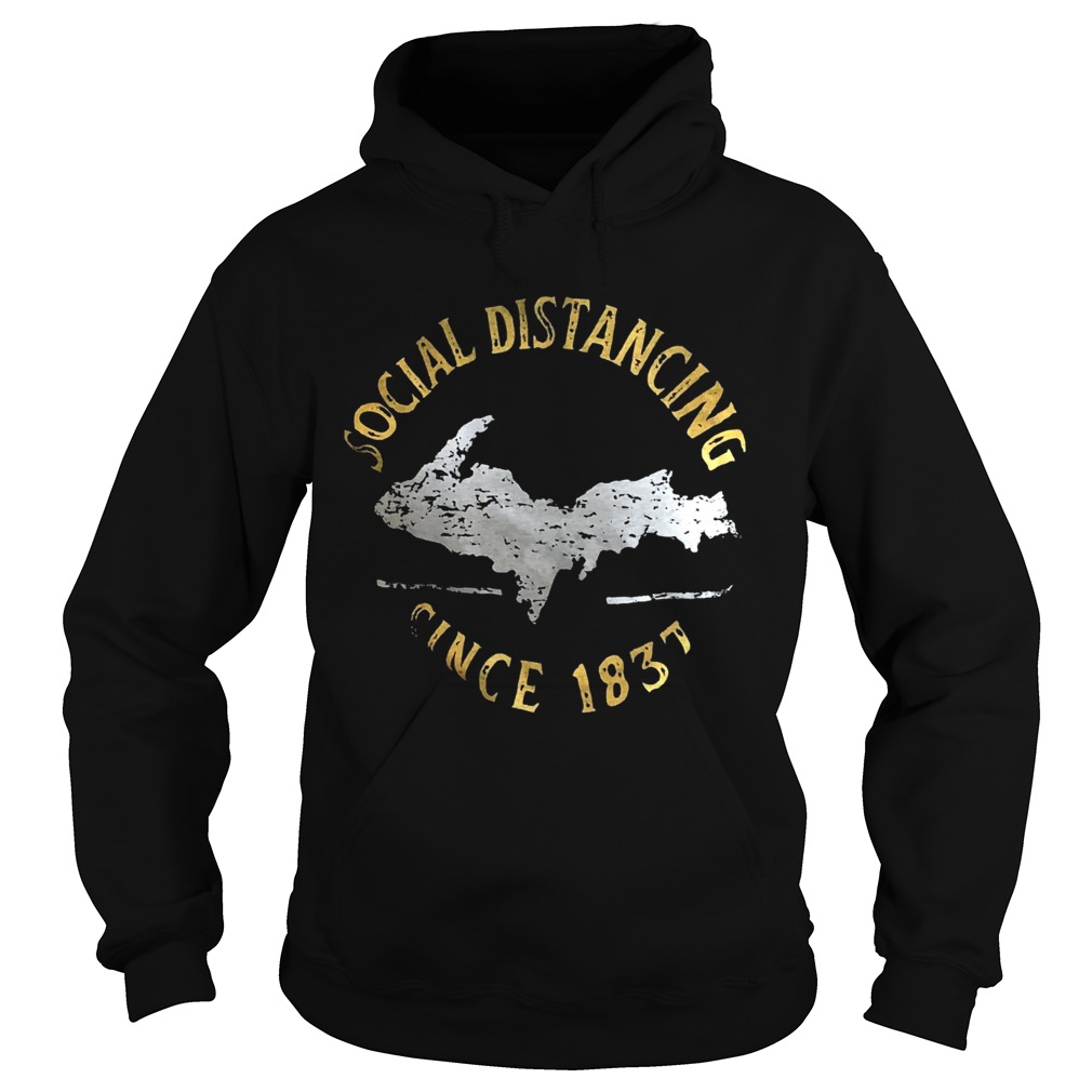 Social distancing since 1837 vintage Hoodie