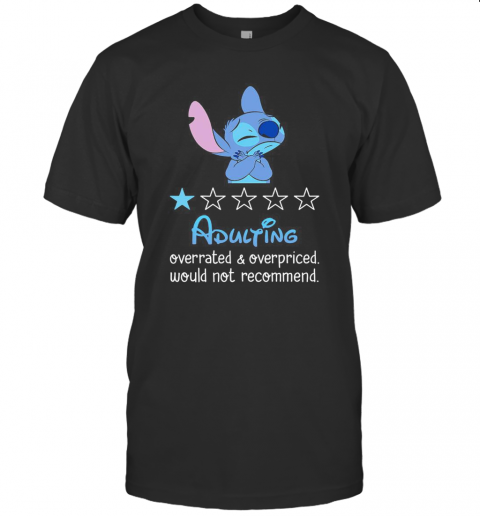 Stitch Adulting Overrated And Overpriced Would Not Recommend Stars T-Shirt Classic Men's T-shirt