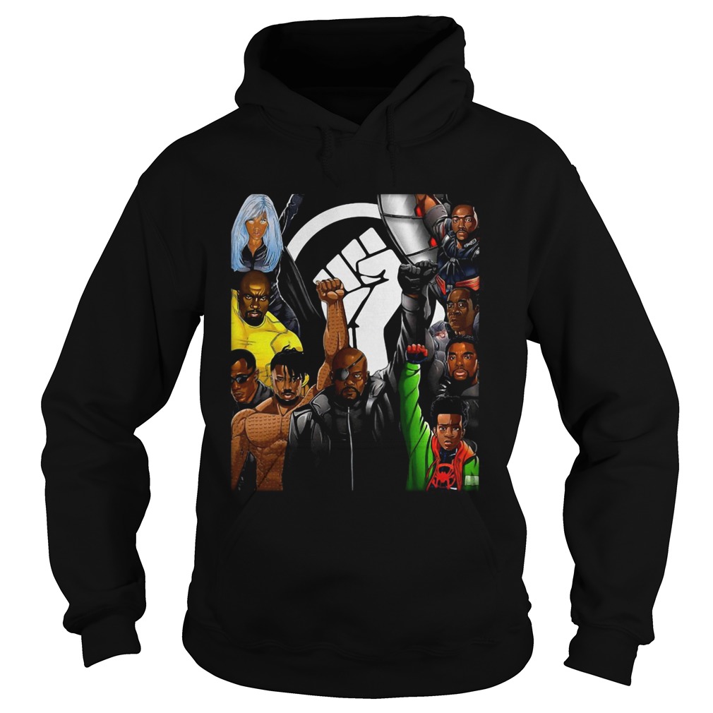 Superheroes No Justice No Peace Black Lives Matter Hoodie