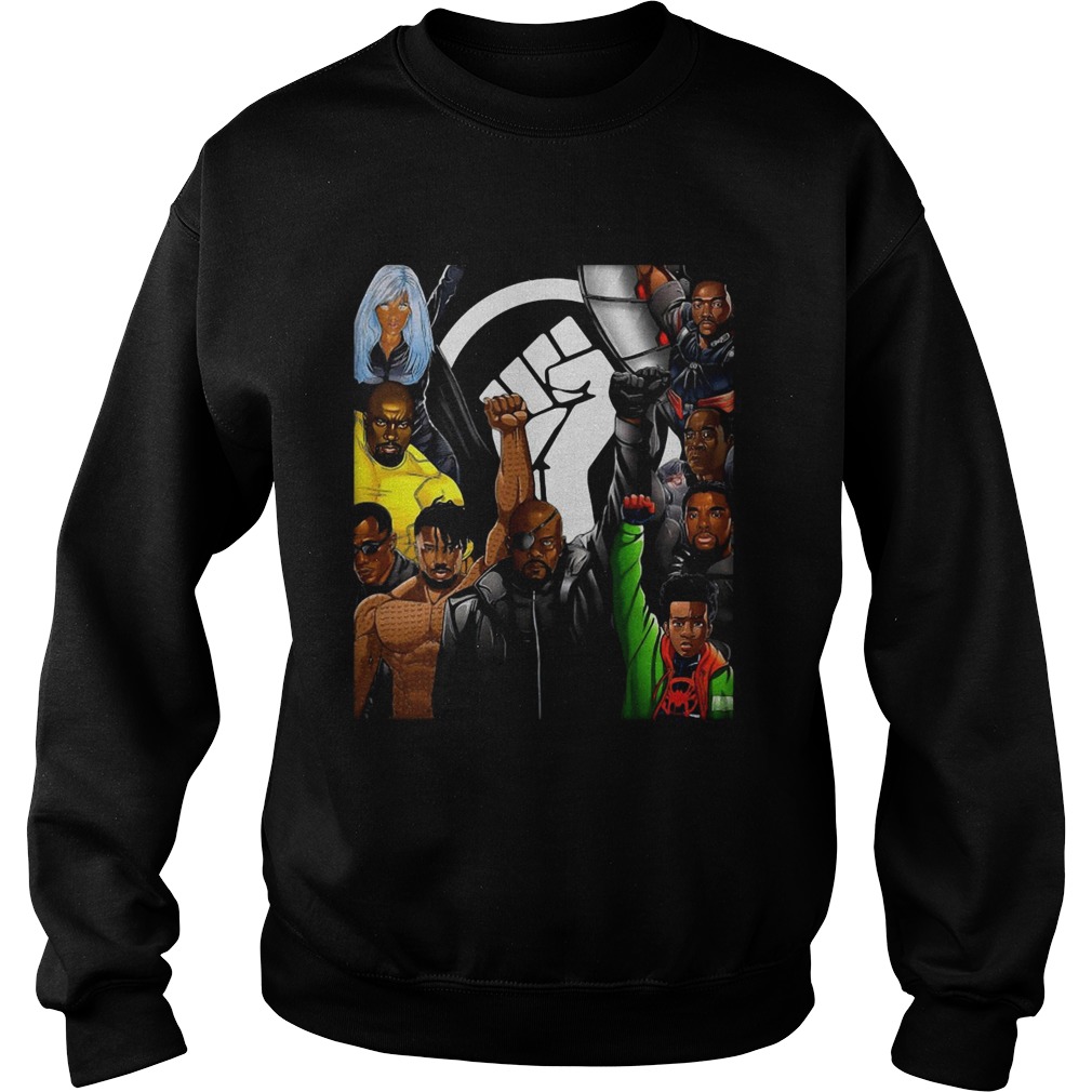 Superheroes No Justice No Peace Black Lives Matter Sweatshirt