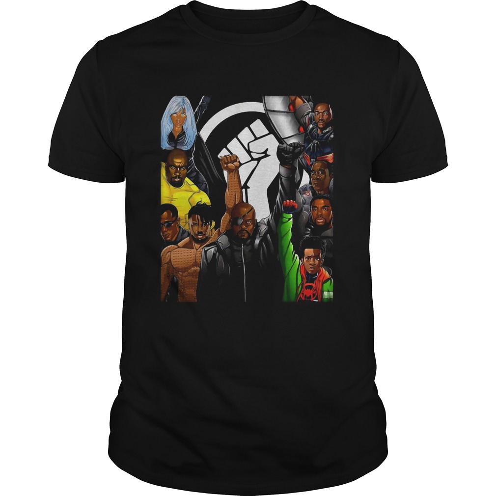 Superheroes No Justice No Peace Black Lives Matter shirt