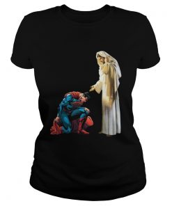 Superman kneel before Jesus  Classic Ladies