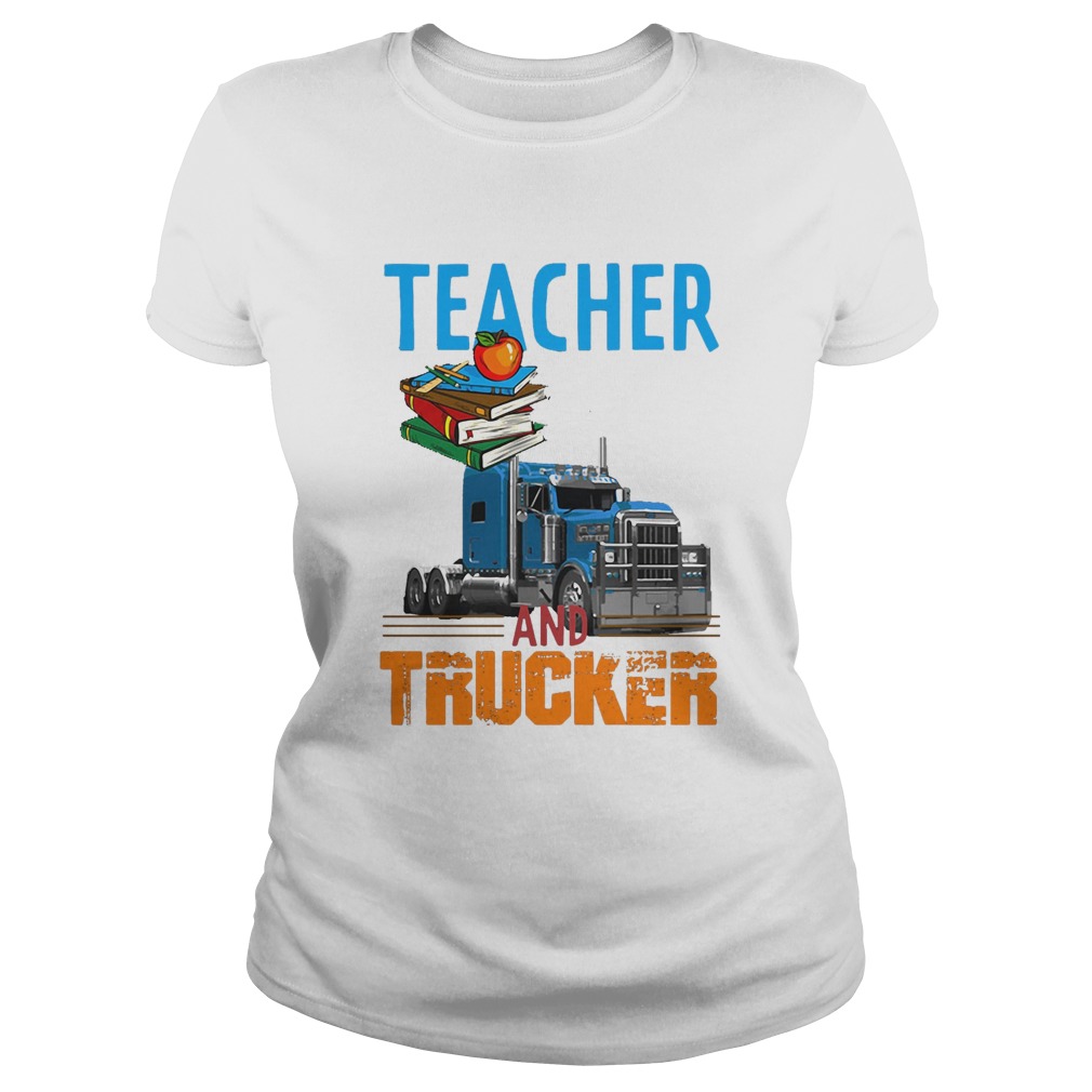 Teacher and trucker book apple Classic Ladies