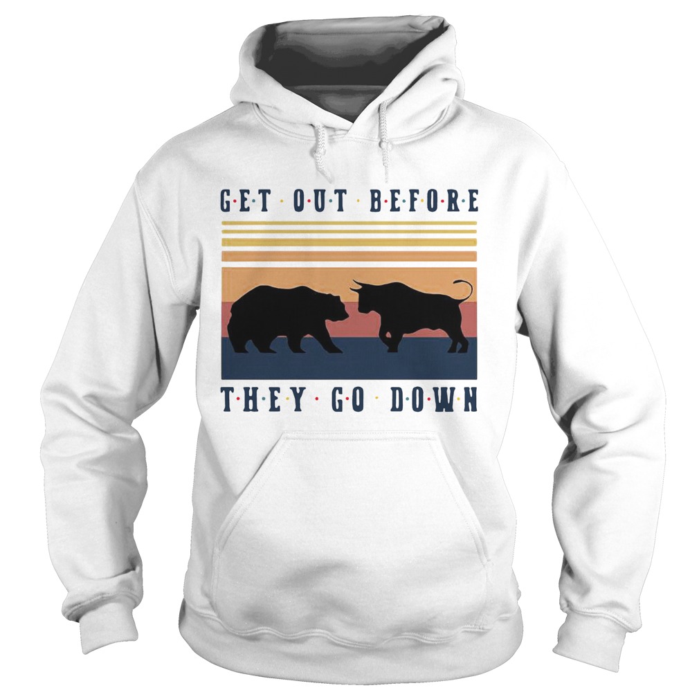 The Beer Vs The Buffalo Get Out Before They Go Down Vintage Hoodie