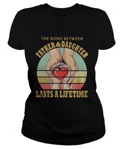 The Bord Between Farther And Daughtrer Lasts A Lifetime Heart Hand Vintage Retro  Classic Ladies