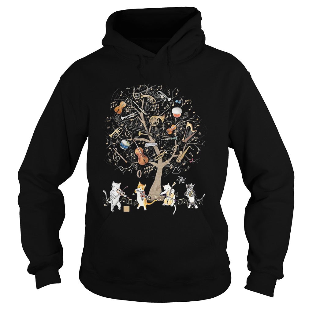 The Cats Are Playing Music Hoodie
