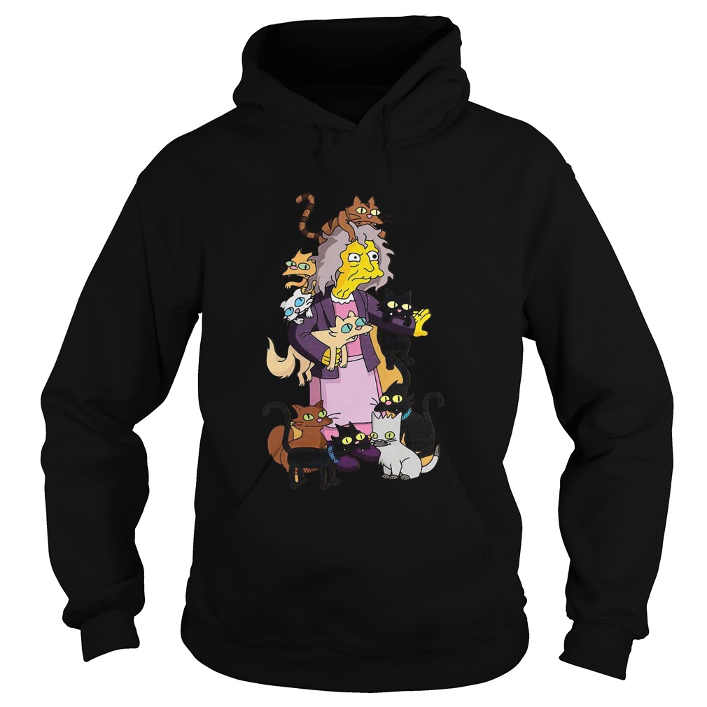 The Simpsons Crazy Cat Lady Eleanor Abernathy Hoodie