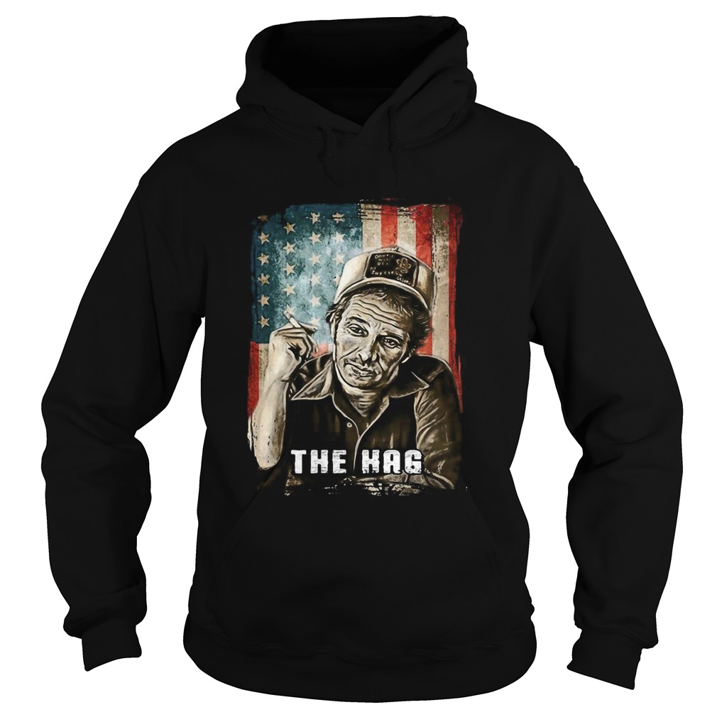 The hag smoking american flag independence day Hoodie