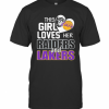 This Girl Loves Her Raiders And Lakers Heart T-Shirt Classic Men's T-shirt