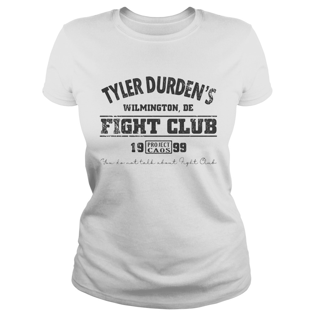 Tyler durdens wilmington de fight club 19 99 project caos youll not tall about fight club Classic Ladies