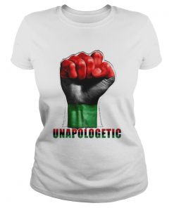Unapologetic Pan African Flag Hand Black Lives Matter  Classic Ladies