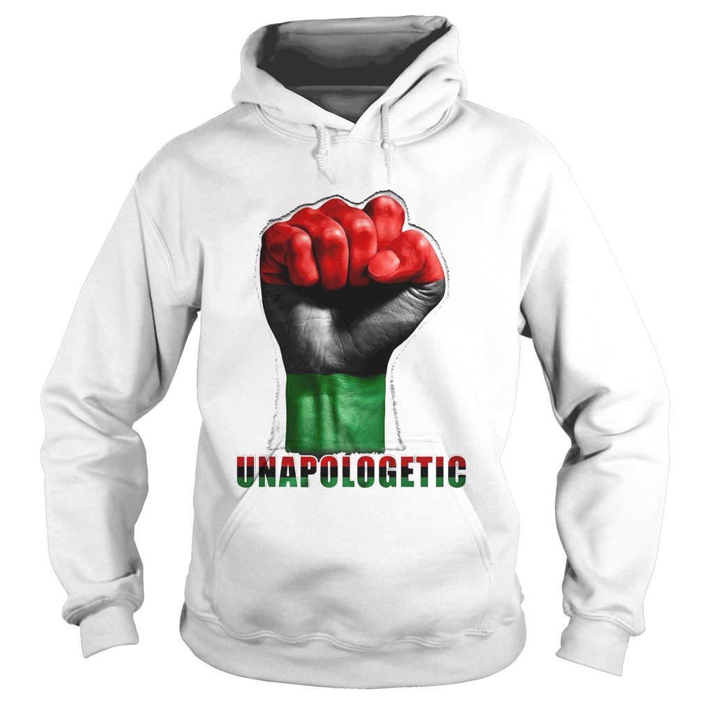 Unapologetic Pan African Flag Hand Black Lives Matter Hoodie