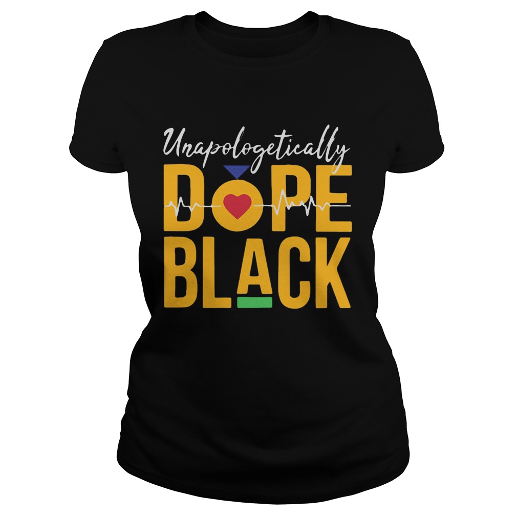 Unapologetically dope black heartbeat Classic Ladies