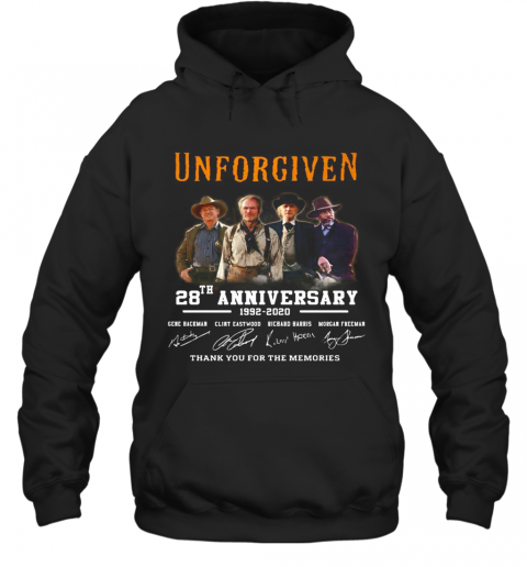 Unforgiven 28Th Anniversary 1992 2020 Thank You For The Memories Signatures T-Shirt Unisex Hoodie