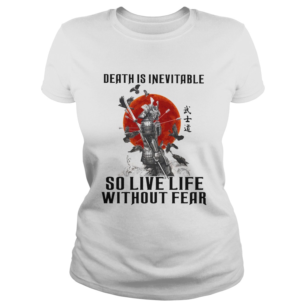 Vikings death is inevitable so live life without fear sunset Classic Ladies