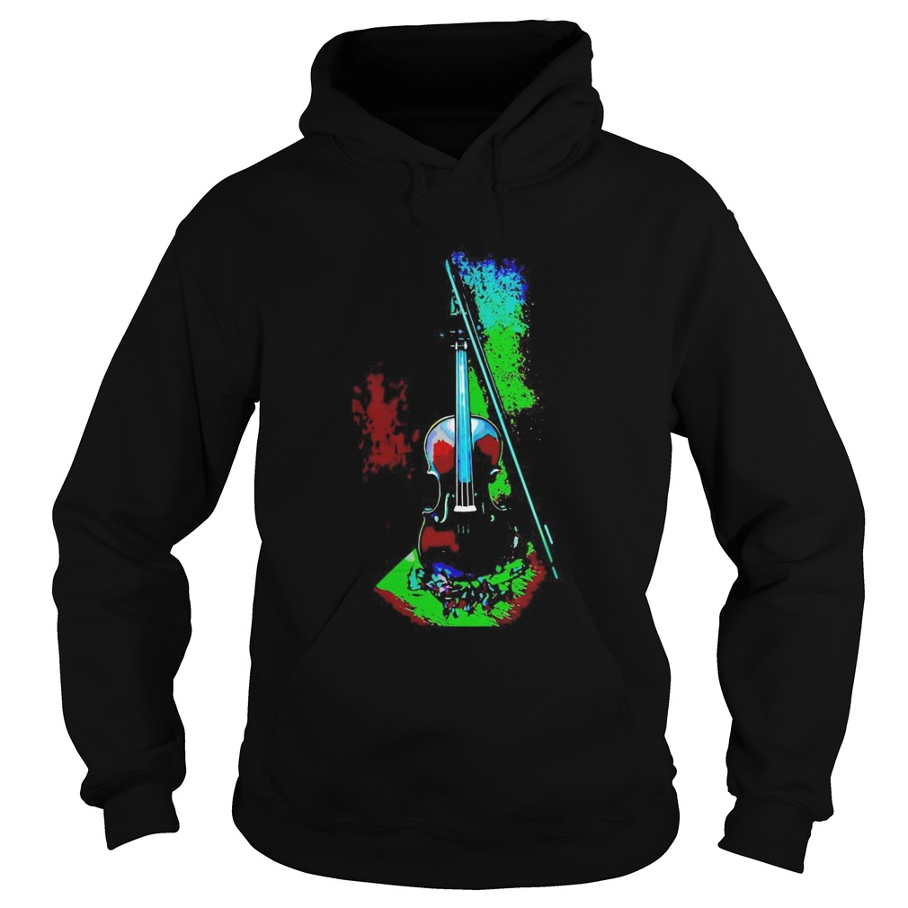 Violin Hot And Cold Colors Hoodie