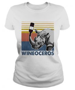 Wineoceros Rhino Vintage Retro  Classic Ladies