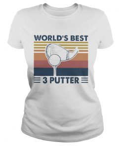 Worlds Best 3 Putter Gold Vintage Retro  Classic Ladies