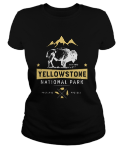 Yellowstone National Park Us Bison Buffalo Vintage 2020  Classic Ladies