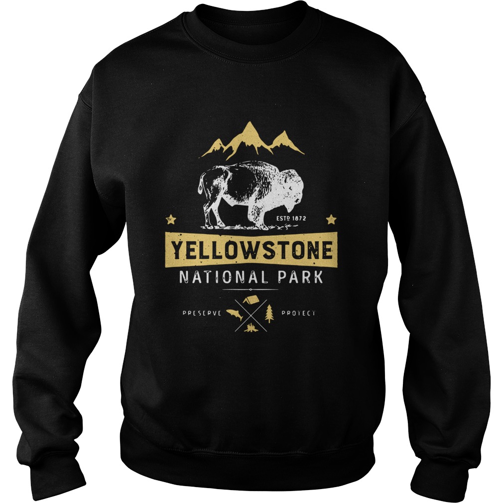 Yellowstone National Park Us Bison Buffalo Vintage 2020 Sweatshirt
