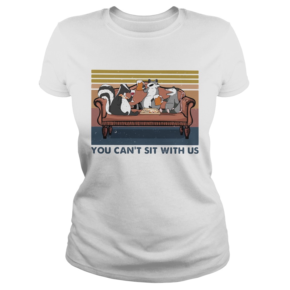 You Cant Sit With Us Squirrel Couch Vintage Retro Classic Ladies