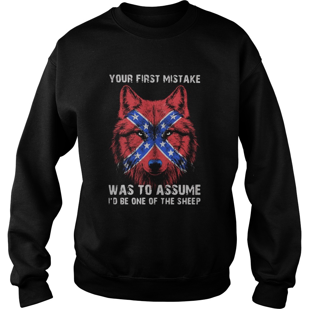 Your first mistake was to assume Id be one of the sheep Wolves red star American Sweatshirt