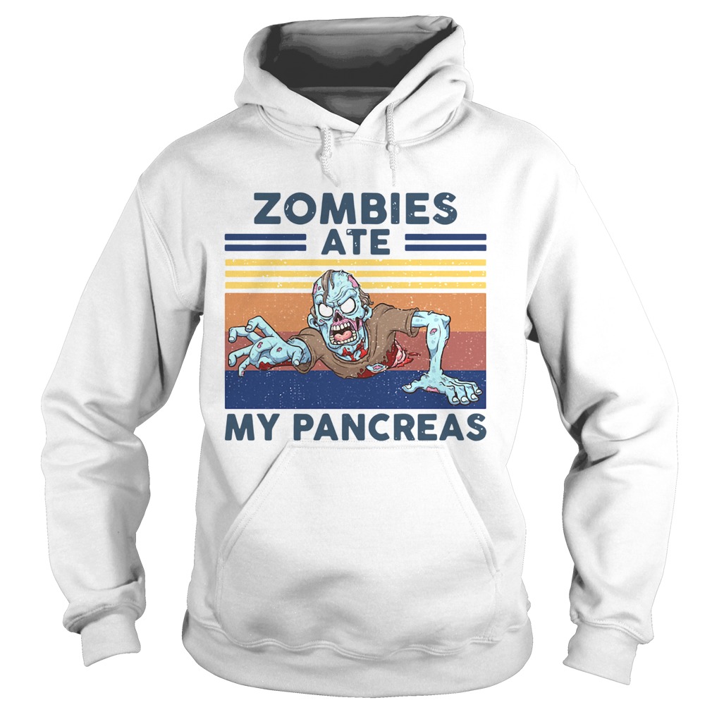 Zombies Ate My Pancreas Vintage Hoodie