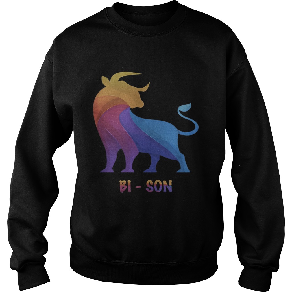 lgbt buffalo bison Sweatshirt