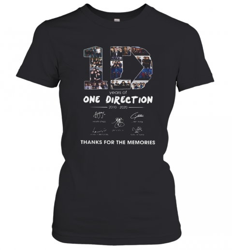 10 Years Of One Direction 2010 2020 Signatures T-Shirt Classic Women's T-shirt