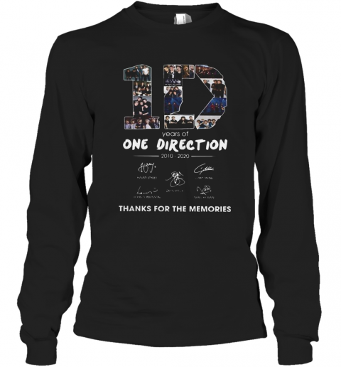 10 Years Of One Direction 2010 2020 Signatures T-Shirt Long Sleeved T-shirt 