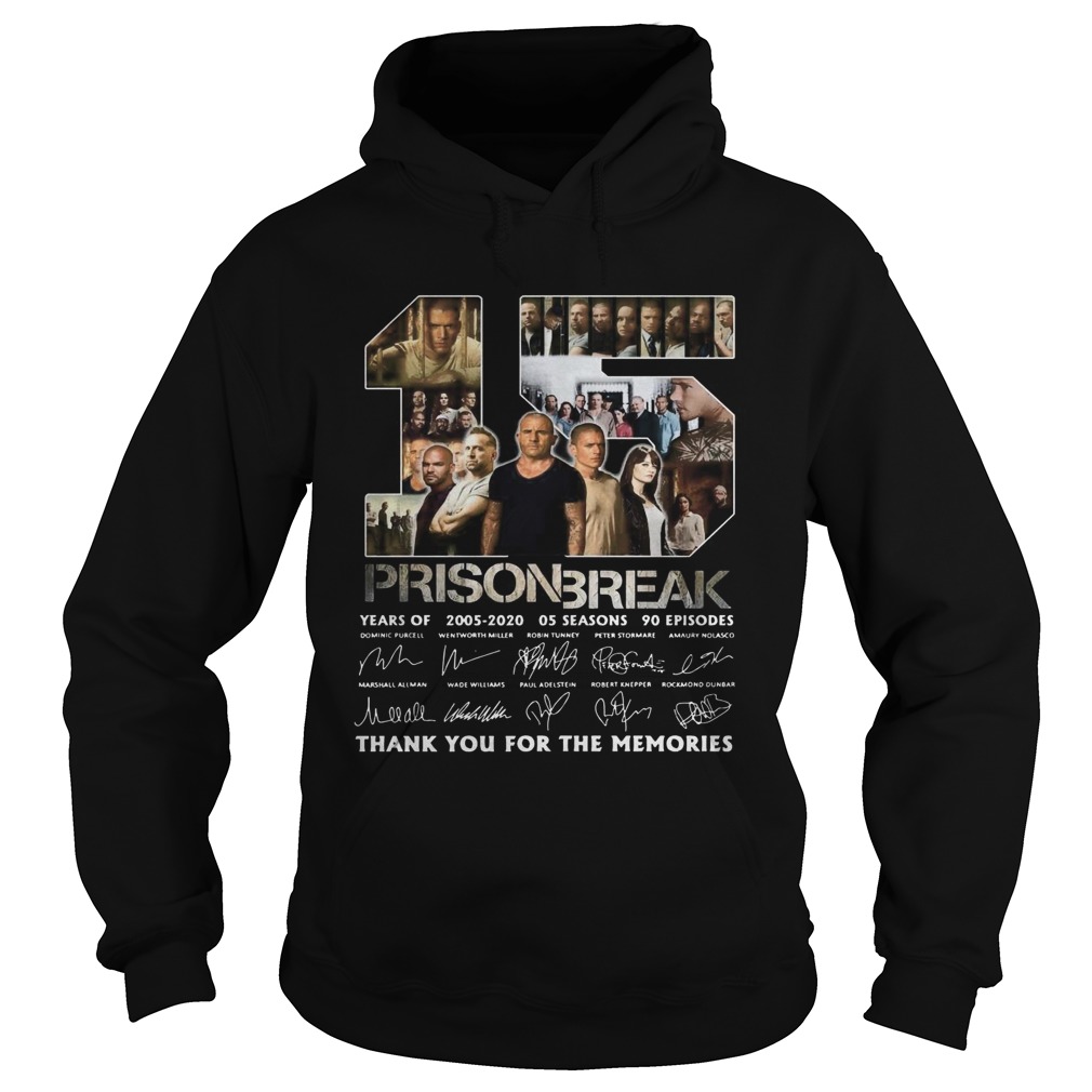 15 Prison Break Thank You For The Memories The Signature Hoodie