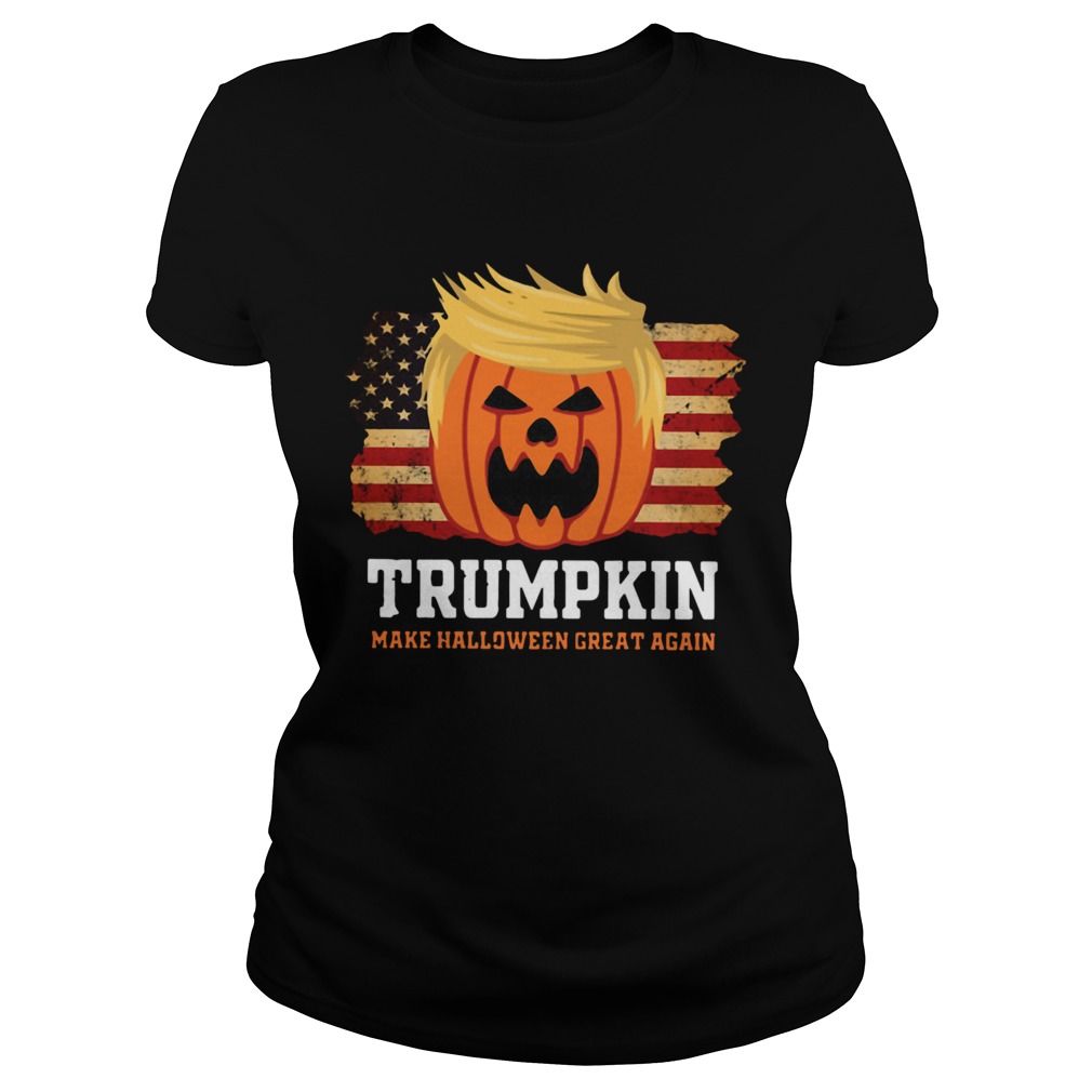 1597722258Trumpkin Make Halloween Great Again American Flag Classic Ladies