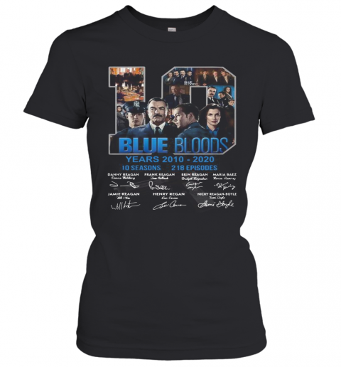 19 Blue Bloods Year 2010 2020 Signatures T-Shirt Classic Women's T-shirt