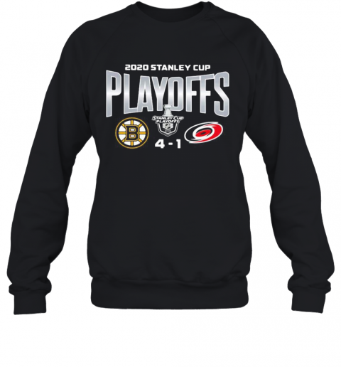 2020 Stanley Cup Playoffs Boston Bruins 4 1 Carolina Hurricanes T-Shirt Unisex Sweatshirt