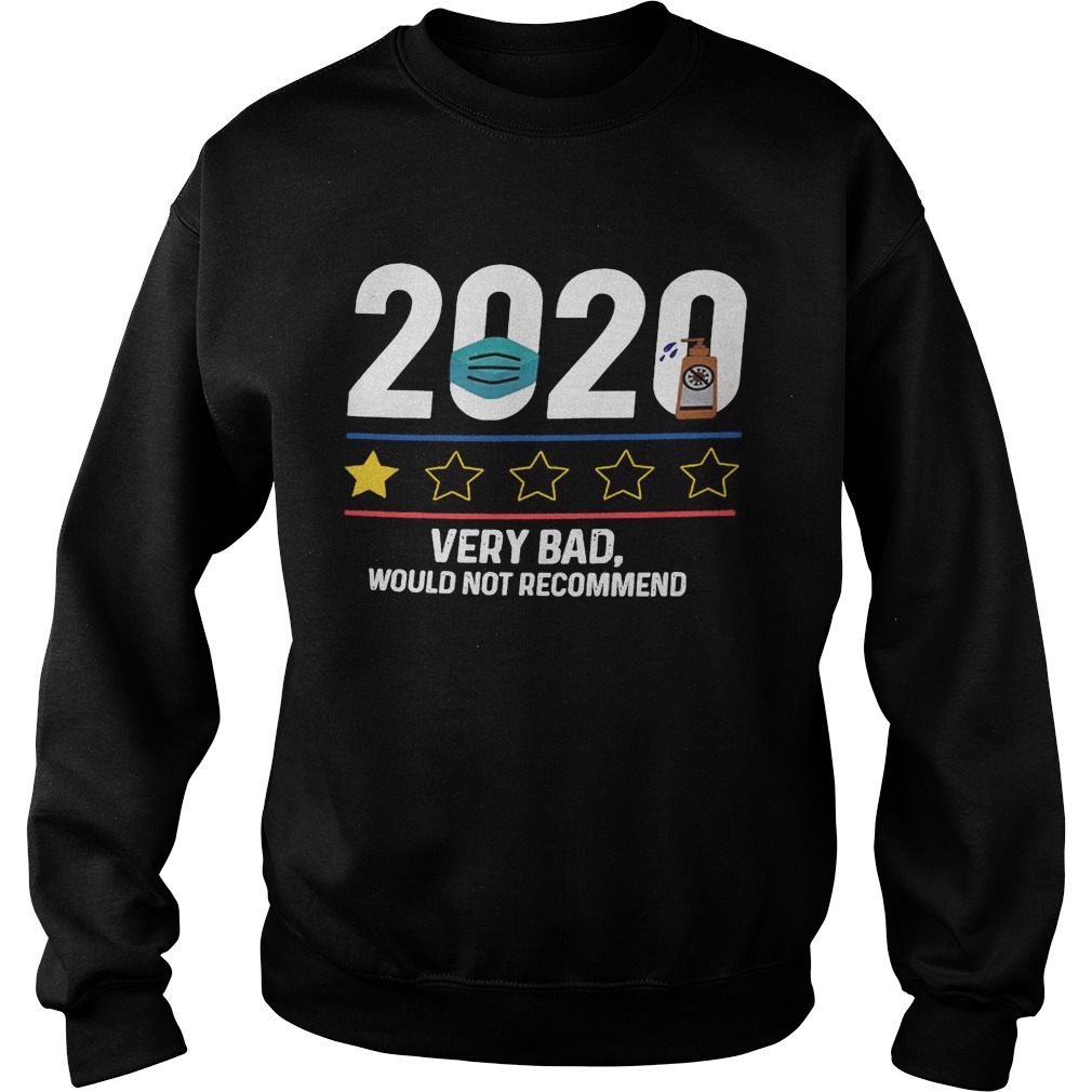 2020 very bad would not recommend mask and washing hand Sweatshirt