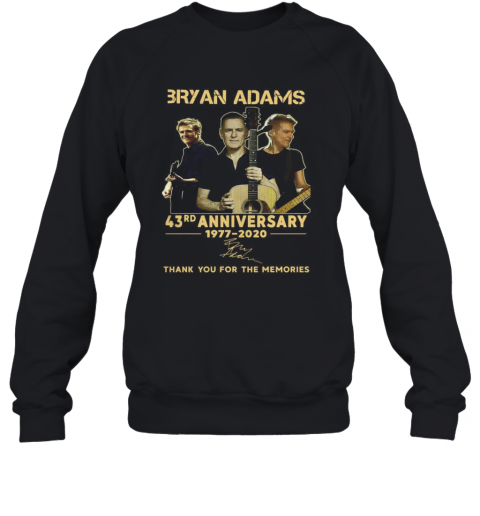 3Ryan Adams 43Rd Anniversary 1977 2020 T-Shirt Unisex Sweatshirt