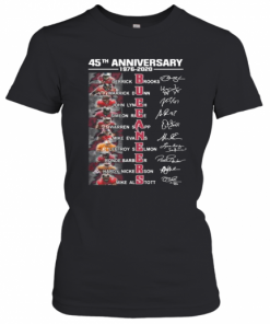 45Th Anniversary 1976 2020 Buccaneers Signatures T-Shirt Classic Women's T-shirt