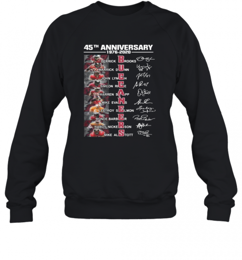 45Th Anniversary 1976 2020 Buccaneers Signatures T-Shirt Unisex Sweatshirt