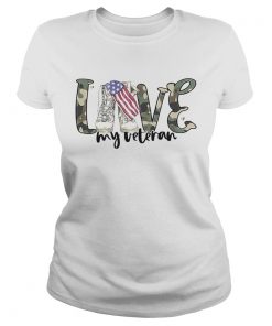 4th Of July Love My Veteran  Classic Ladies