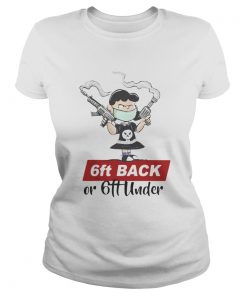 6FT BACK OR 6FT UNDER THE GIRL GUN MASK  Classic Ladies