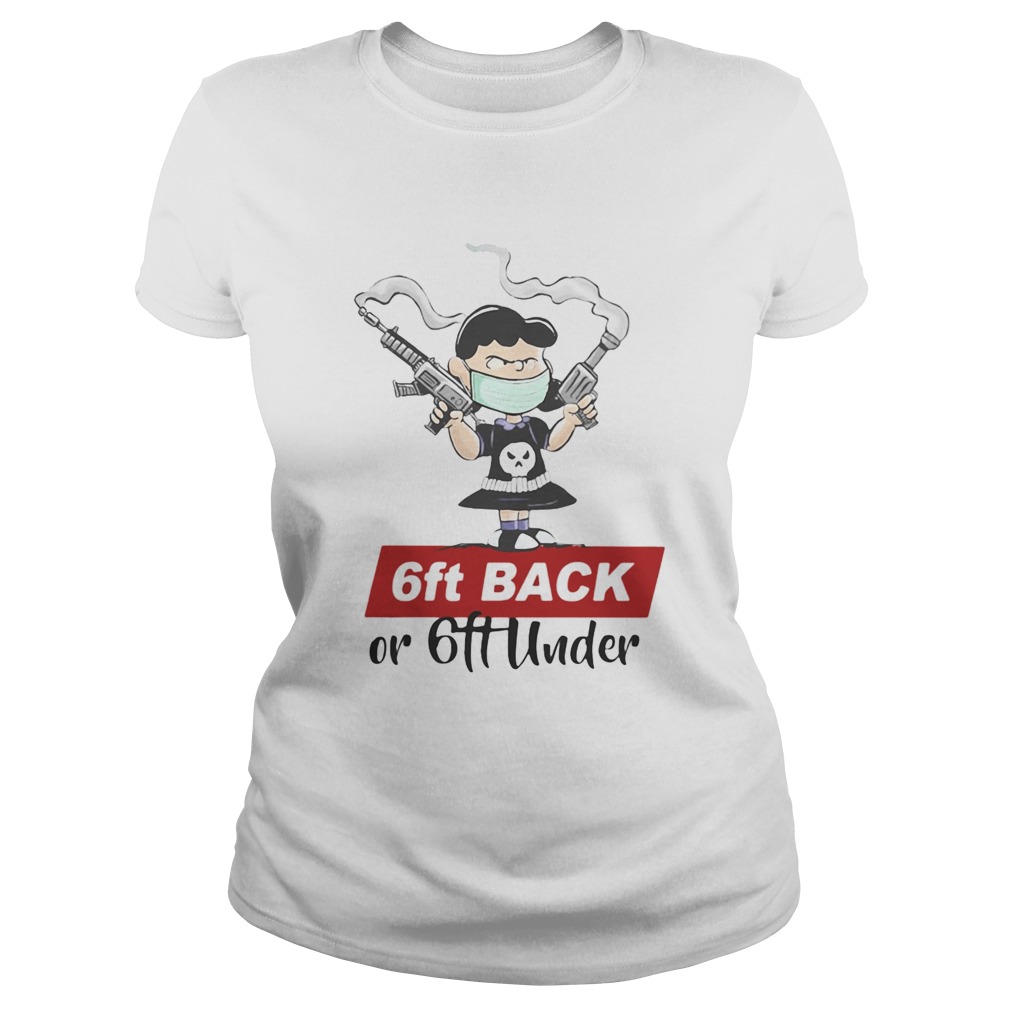 6FT BACK OR 6FT UNDER THE GIRL GUN MASK Classic Ladies