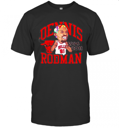 91 Dennis Rodman Chicago Bulls 1986 2011 T-Shirt